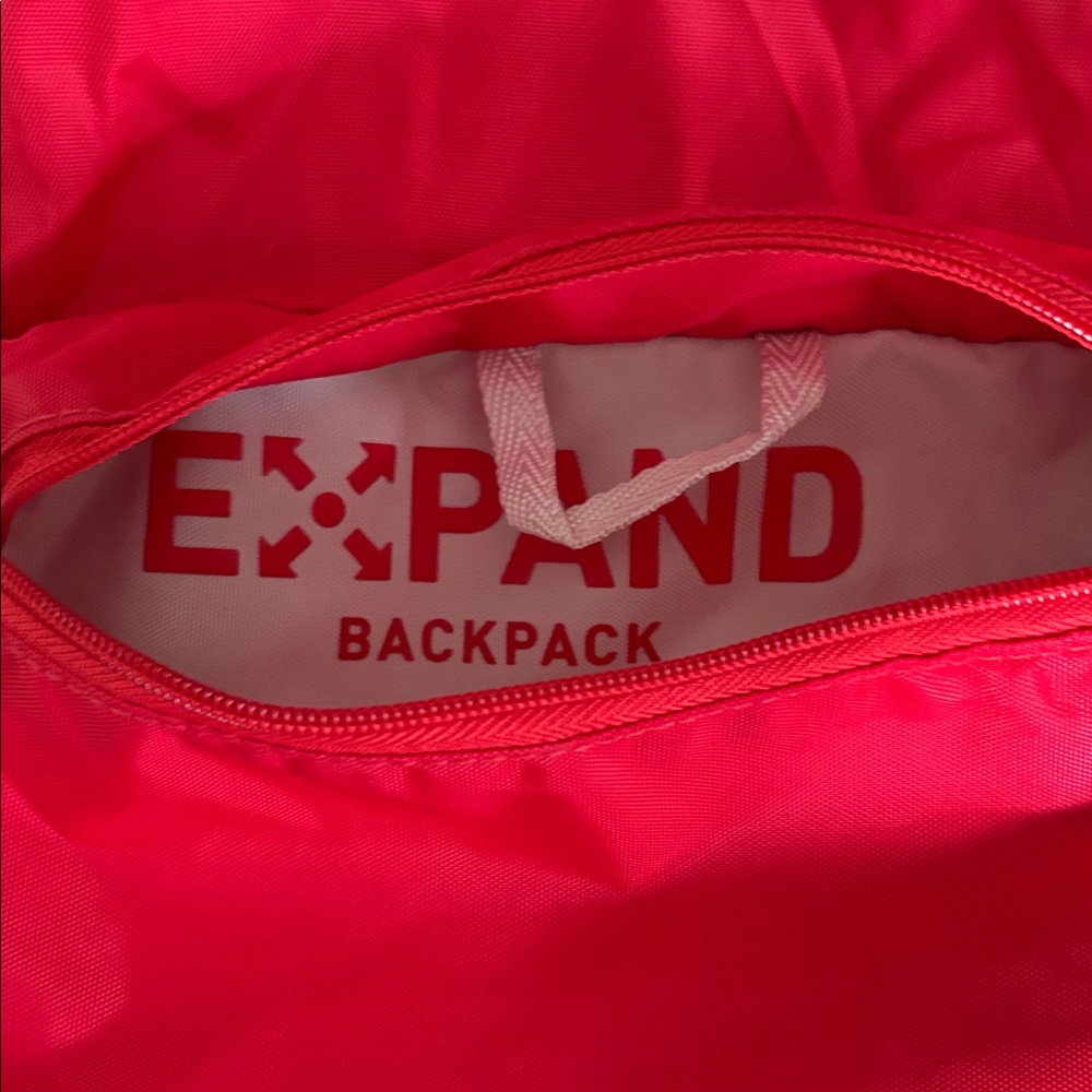 Red Nylon foldable Backpack Flight 001 - Picture 3 of 7